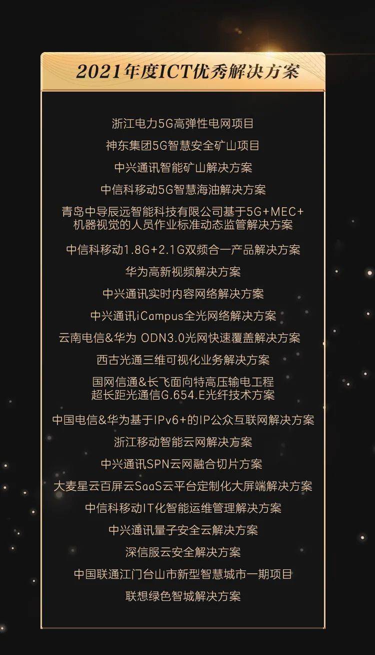 通信|揭榜论英雄！2021年度ICT龙虎榜正式发榜