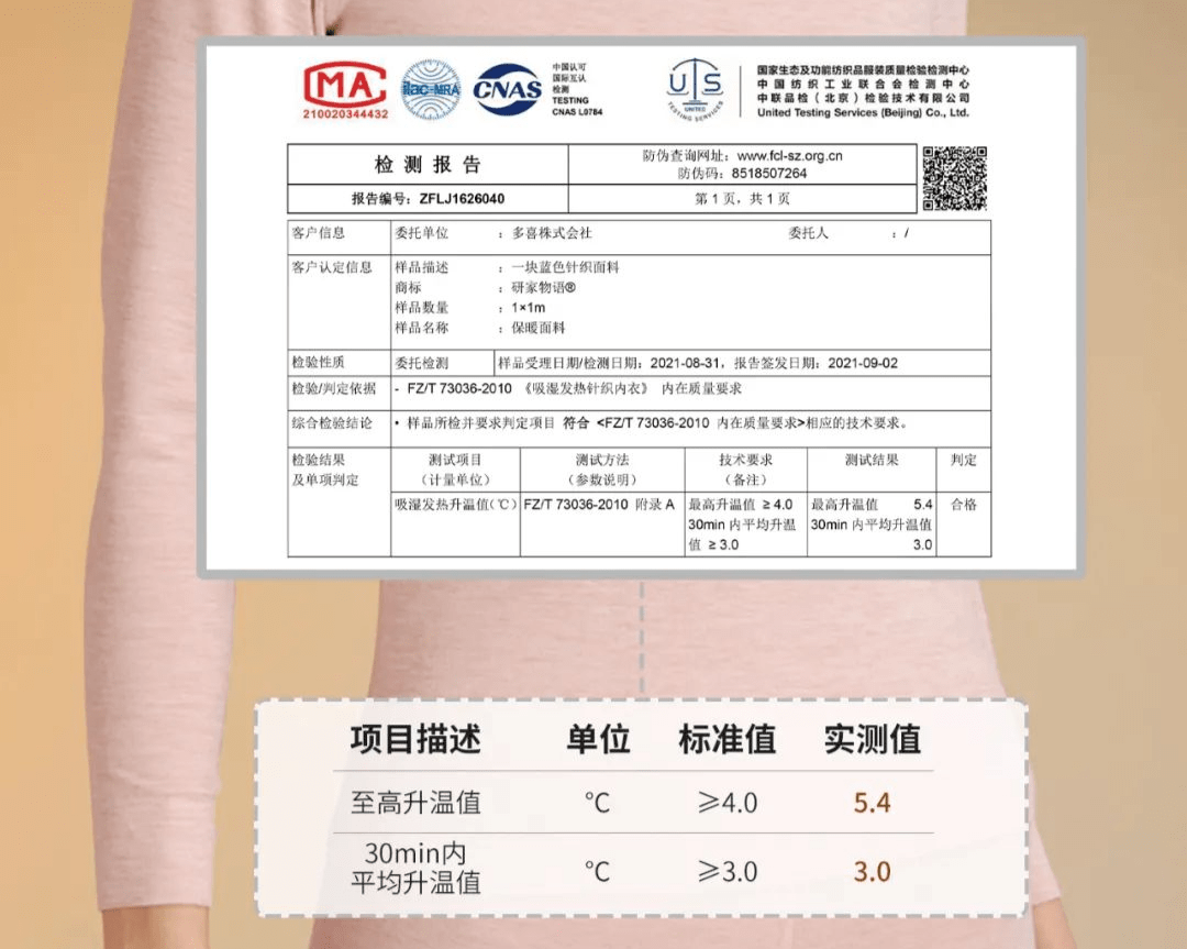 内衣 穿上升温5.4℃，薄薄一层的保暖内衣堪比一件大棉袄！