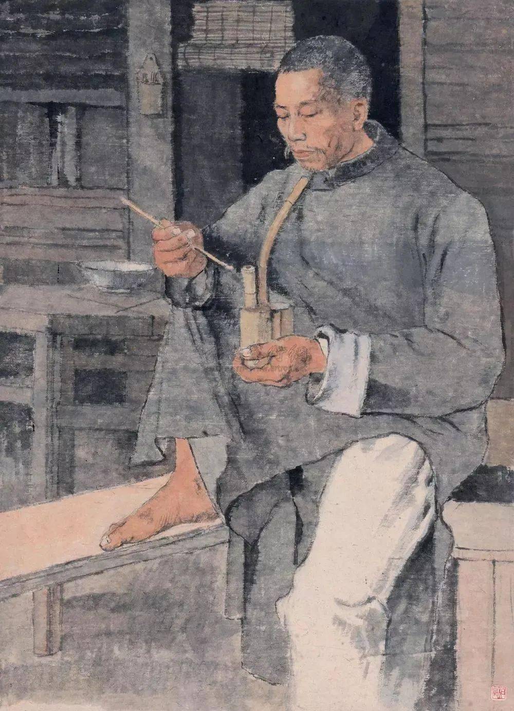 一位难得的中国画素描大师李斛
