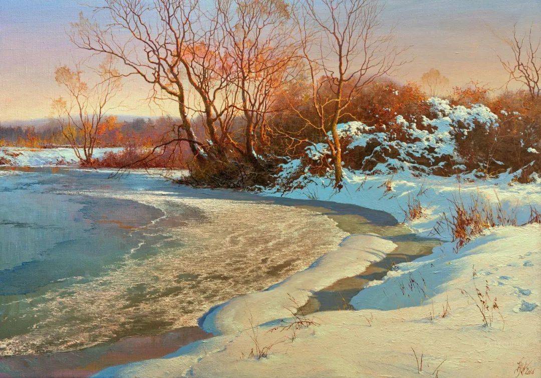 这种风景油画真的耐看唯美生动逼真每一张都可以裱起来太美了