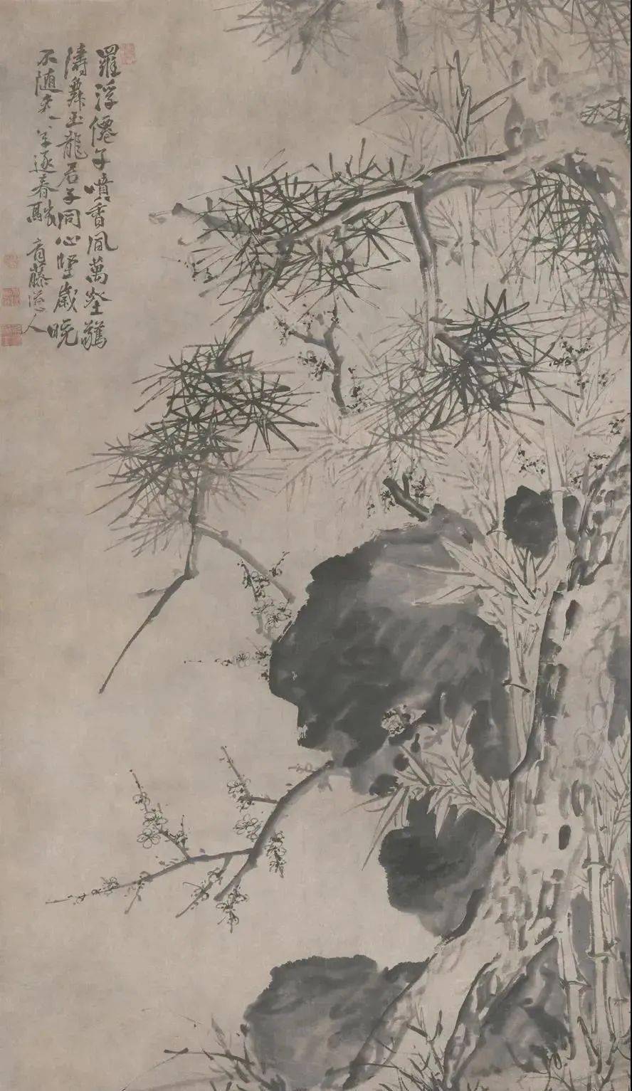 徐渭写竹,墨气淋漓!_水仙_竹子_墨竹