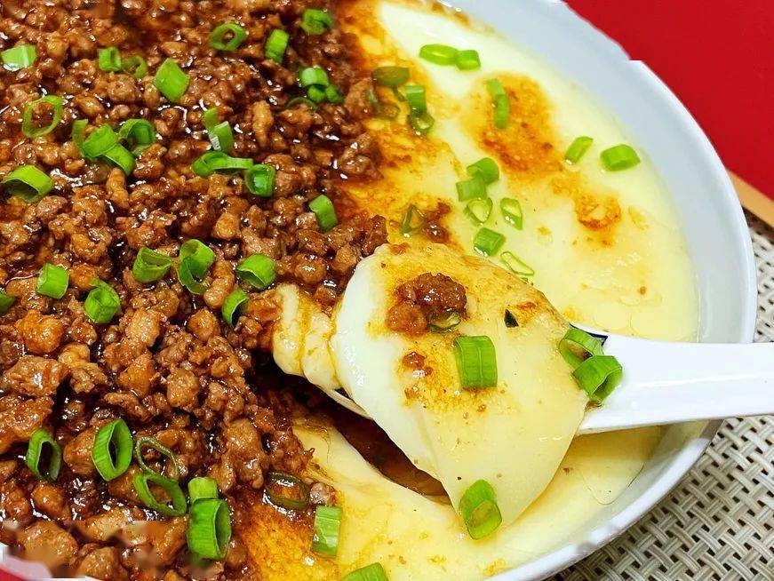 漂亮|一口入魂的肉末水蒸蛋，比布丁还要嫩！