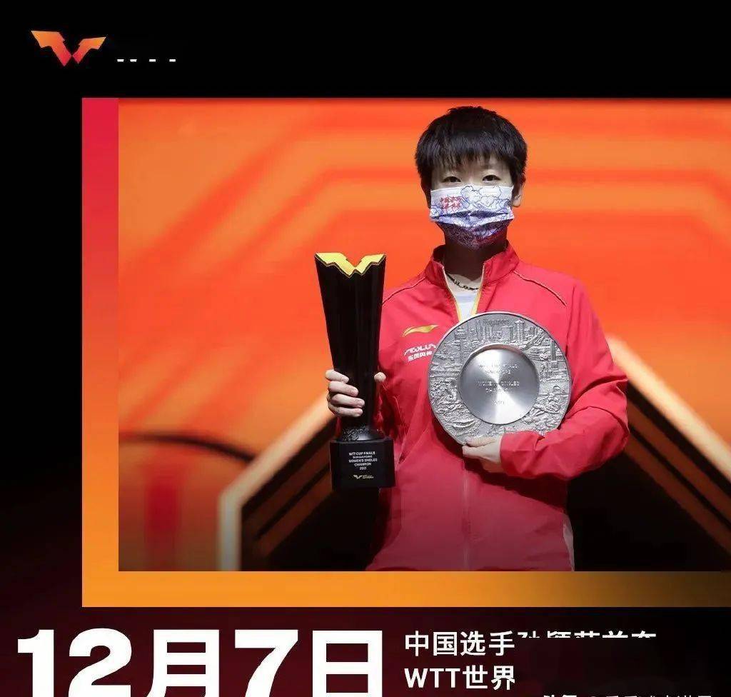 67官宣2021年国乒夺得8个世界冠军孙颖莎单打冠军未被认可