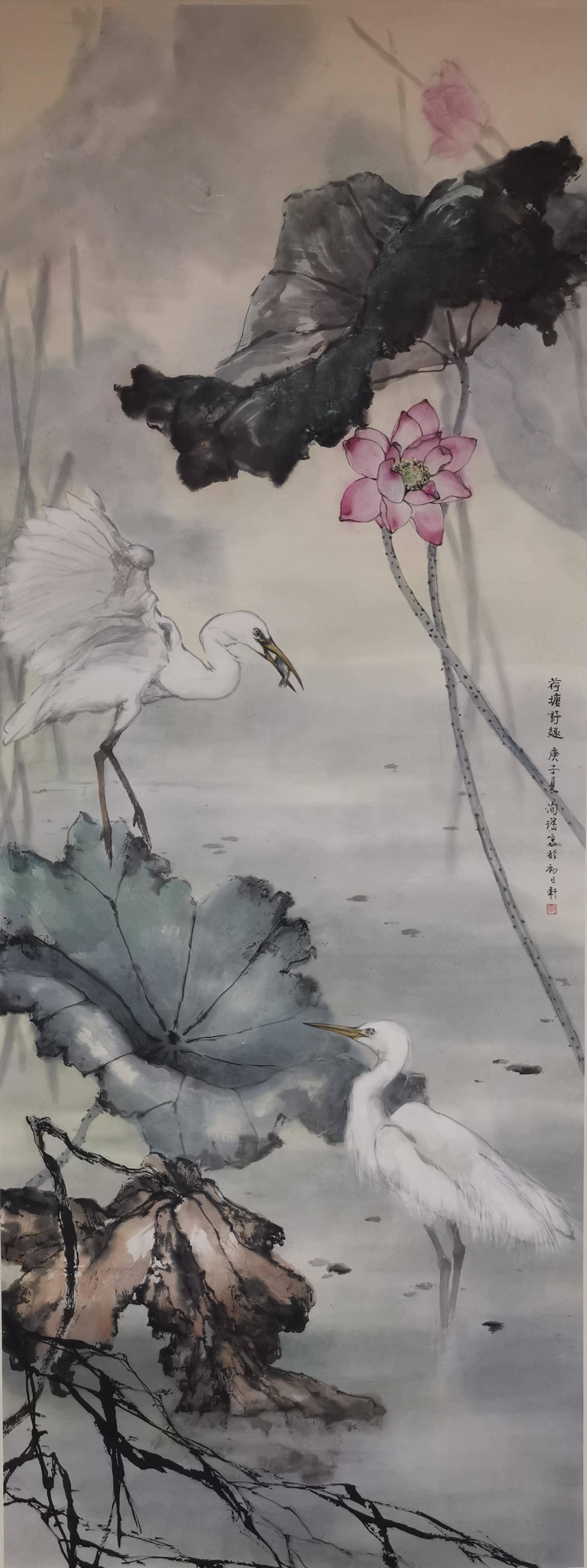 何家|香港当代岭南画派名家联展，“荷花胡”“何家山水”等聚首