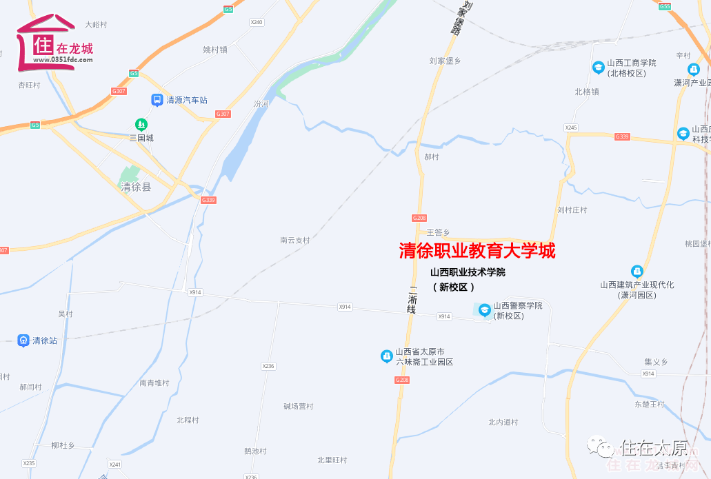 太原大学城地图图片