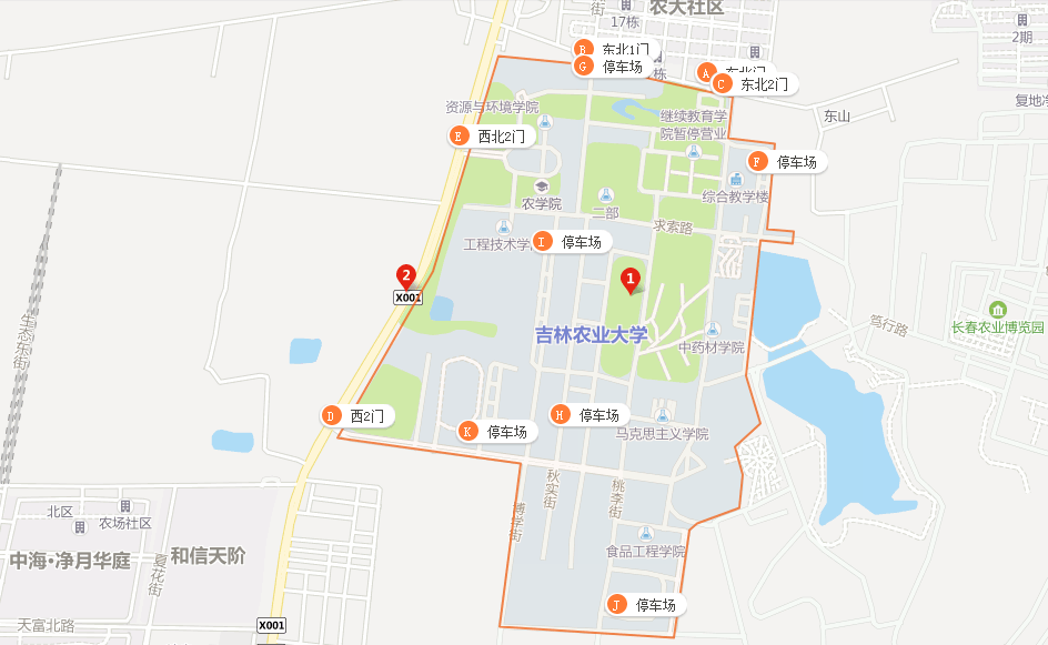 吉林建筑大学位置地图图片