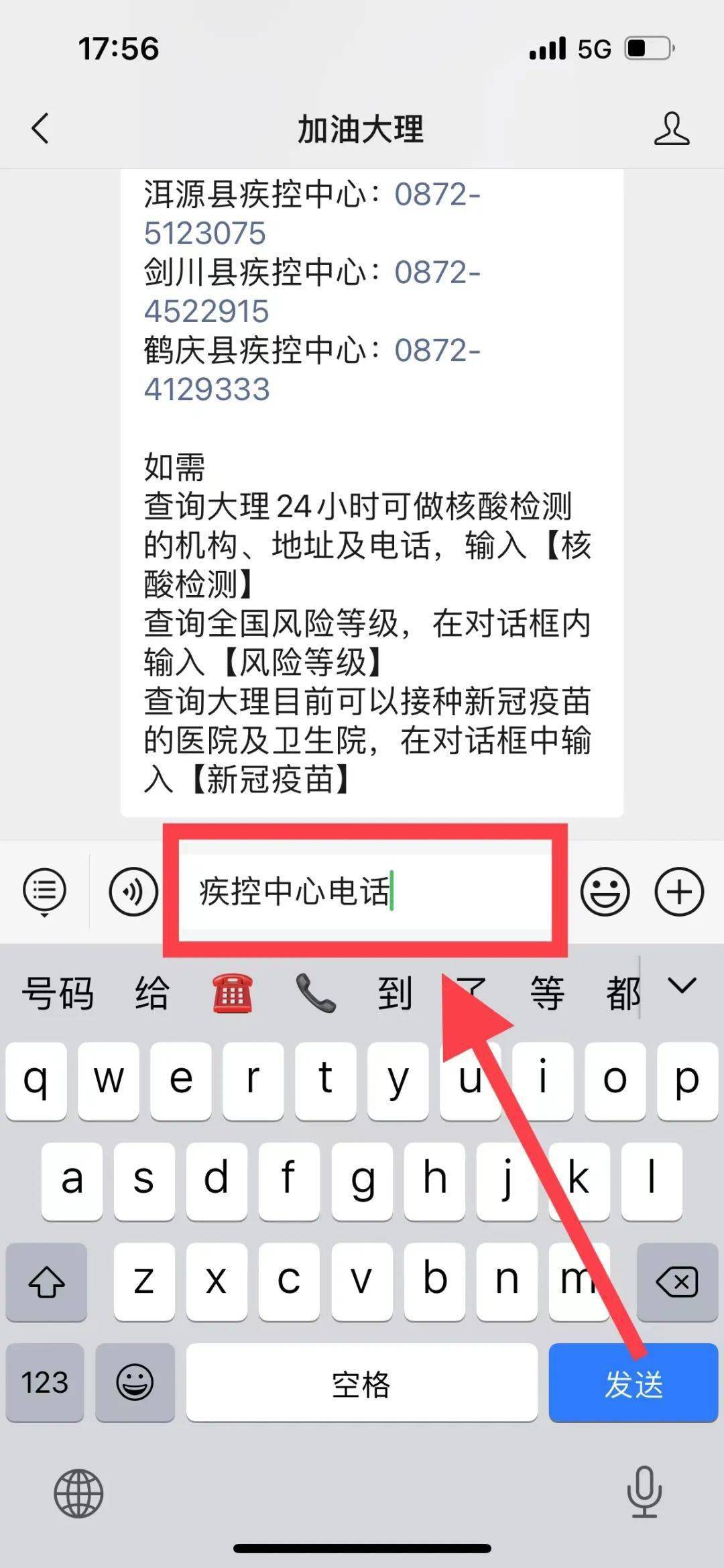 检测|【便民资讯】利好！加油大理自动回复功能更新：核酸机构、风险等级…一键查询！