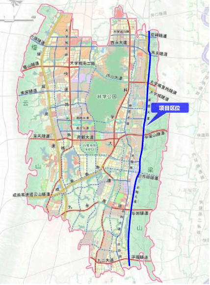 沿山货运通道进入建设阶段,"靓照"曝光未来模样_大道_重庆_新图