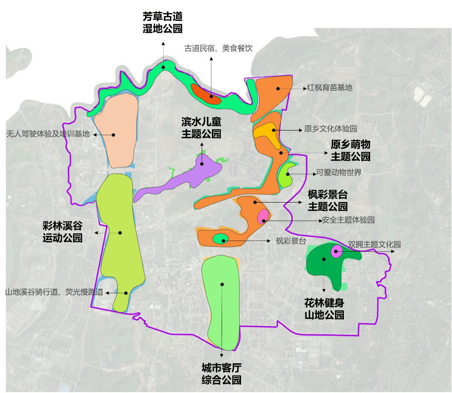 重庆中央公园地图高清图片