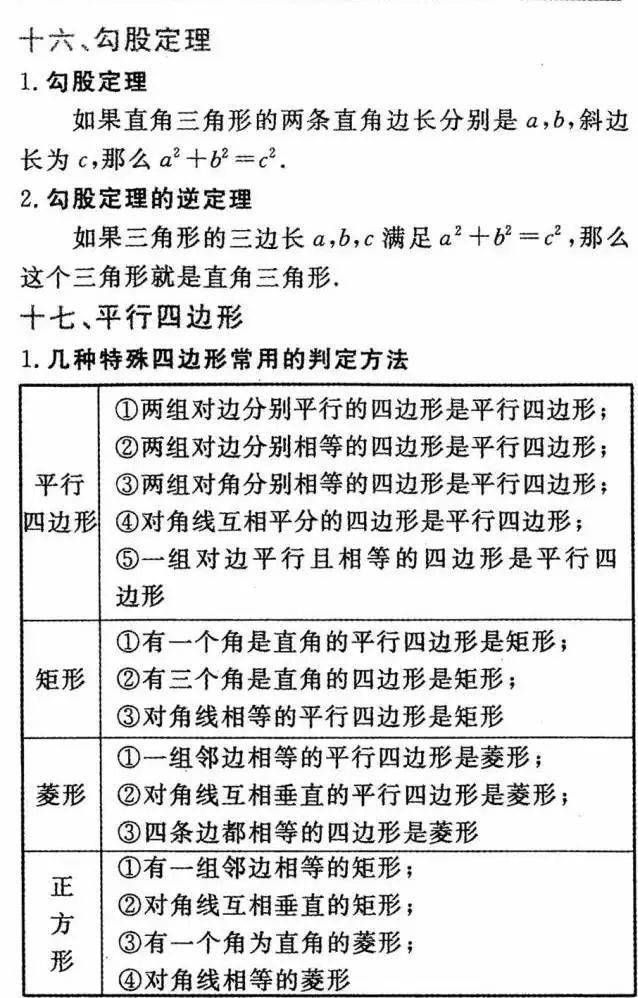 初三|初中数学三年公式+定理全汇总，初三必须掌握！