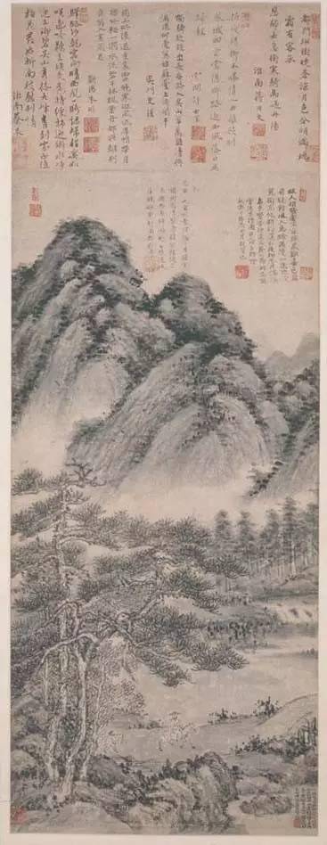 上海博物馆藏山水画欣赏_图卷_中国_局部