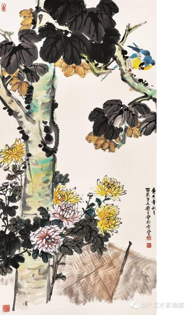 花鸟大师岳石尘丹青一世纪人寿艺长青