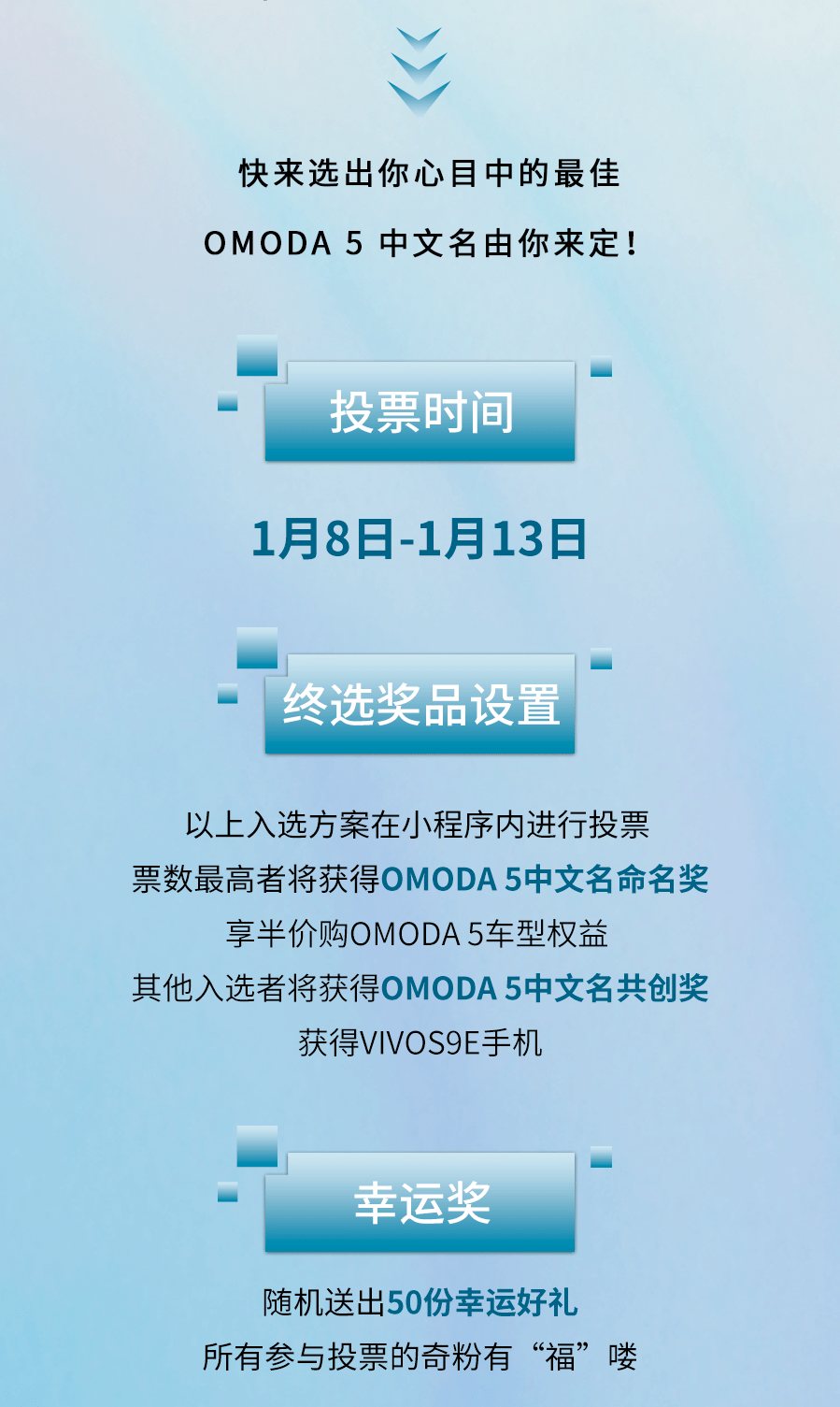 倒计时！还剩1天！OMODA 5中文名由你定义