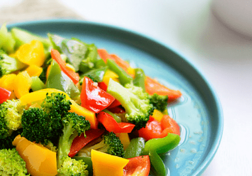 每日一菜彩椒西兰花