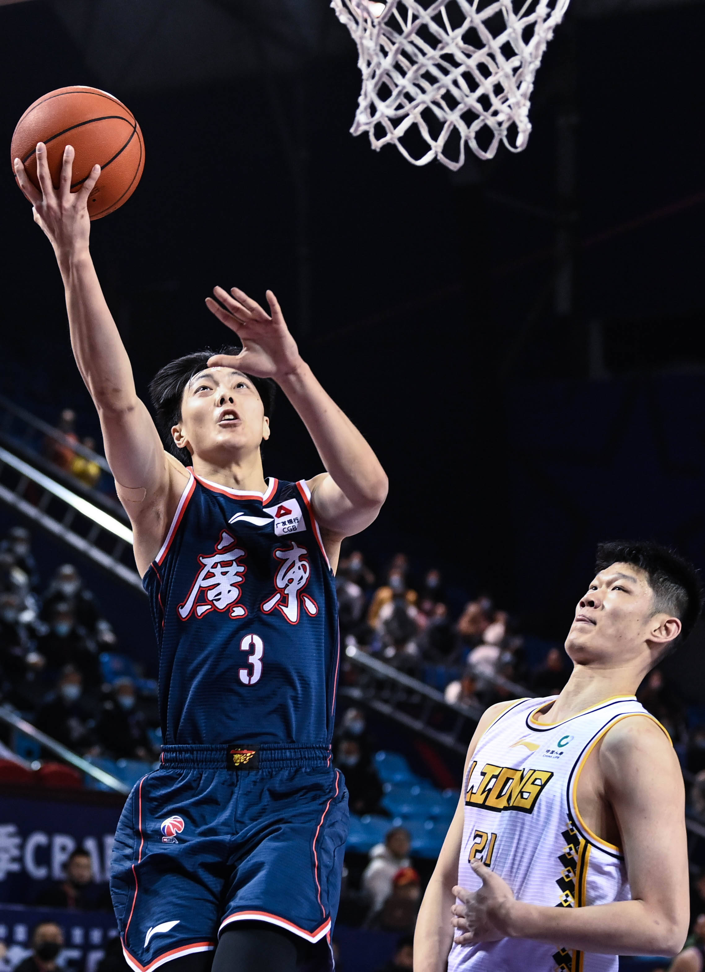 篮球——cba第二阶段广东东莞大益不敌浙江广厦控股