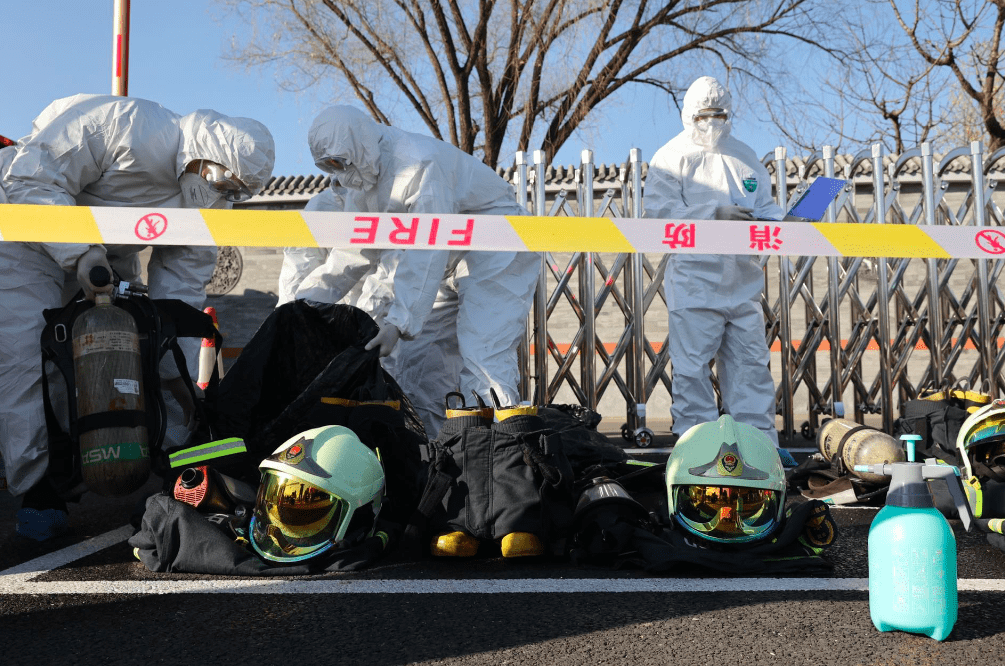 “火眼”5秒报警，石景山一赛事交通枢纽举行消防演习