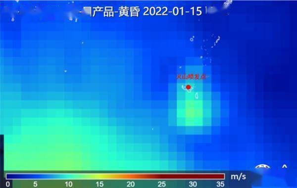 风云气象卫星看汤加火山喷发：好像地球打了个嗝
