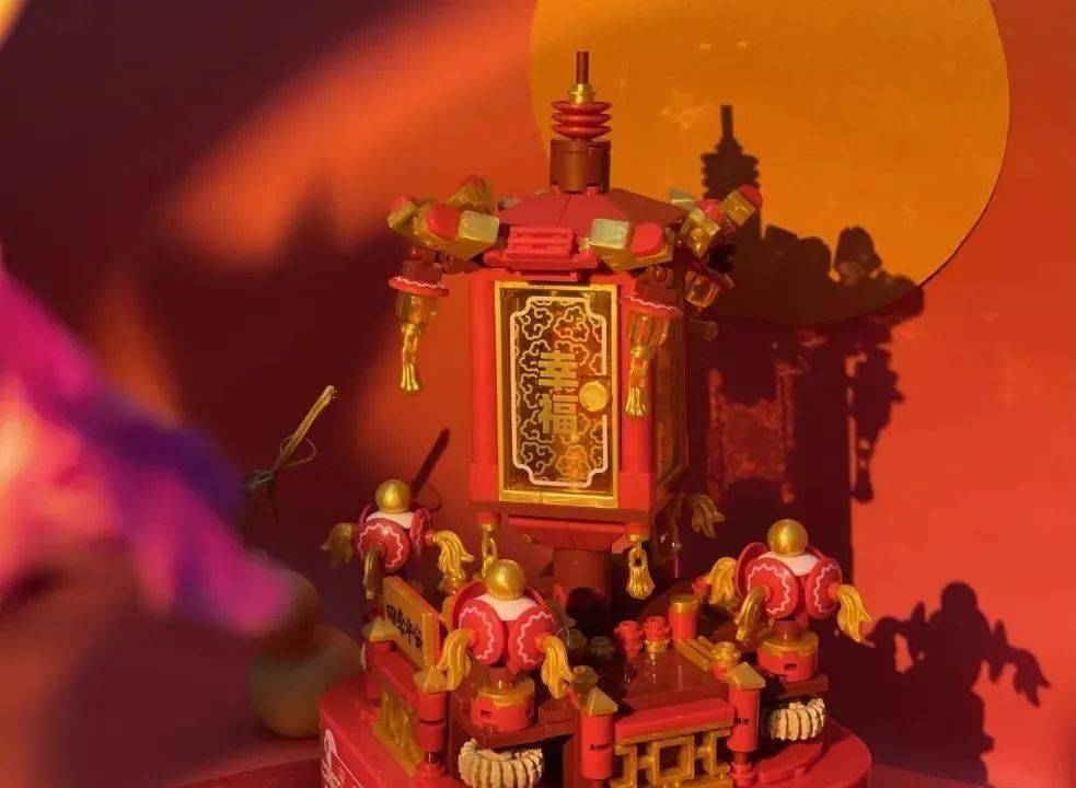 橘子|【新年礼物DIY】年味十足的国潮积木来袭！几十元拿下新年乐趣~