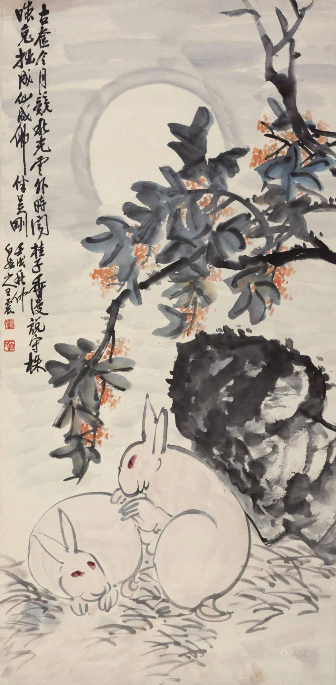 秋桂飘香国画名家笔下的桂花