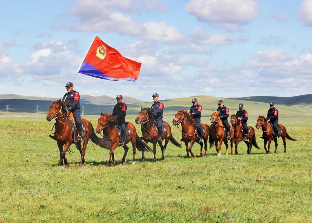 他组建了内蒙古海东青骑警队带你近距离了解这支马背上的警队