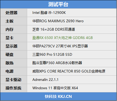 大地|能买到的1080P甜品卡!盈通RX 6500 XT大地之神评测:3A高画质稳定60帧