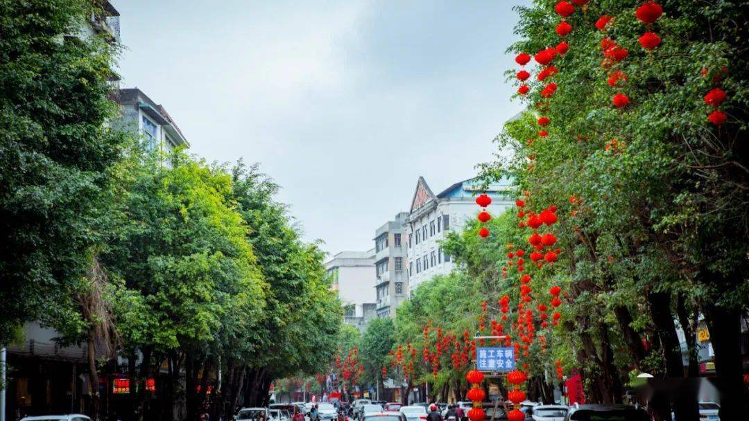 汤坑今天大变样_年味_灯笼_丰顺