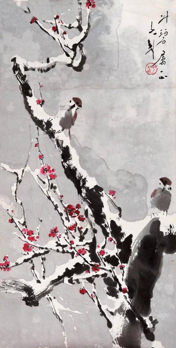 13位名家笔下的雪景花鸟美极了