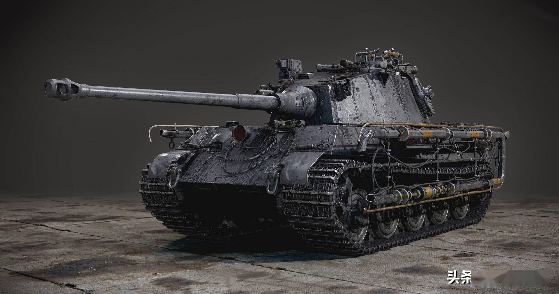 一组帅气的坦克装甲车插画作品欣赏属于钢铁巨兽的美感