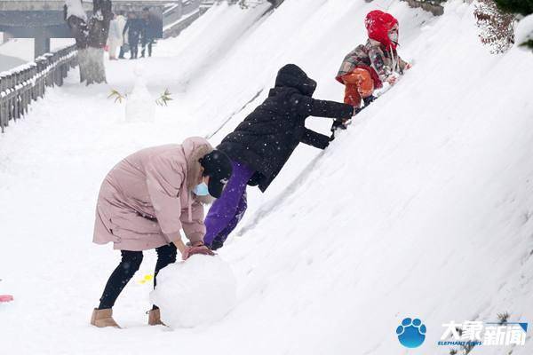 市民|郑州连日降雪秒变“雪地游乐场”市民玩嗨了