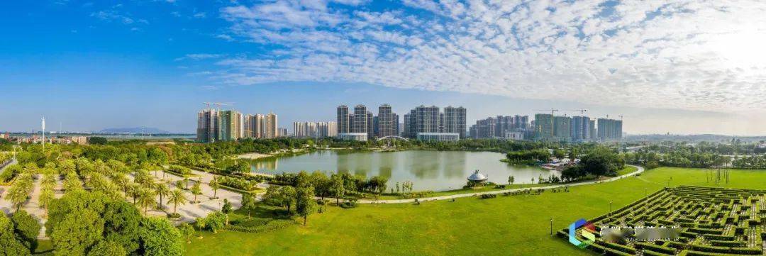 高明最大的城市公园景色美如画→_明湖_西江_新城