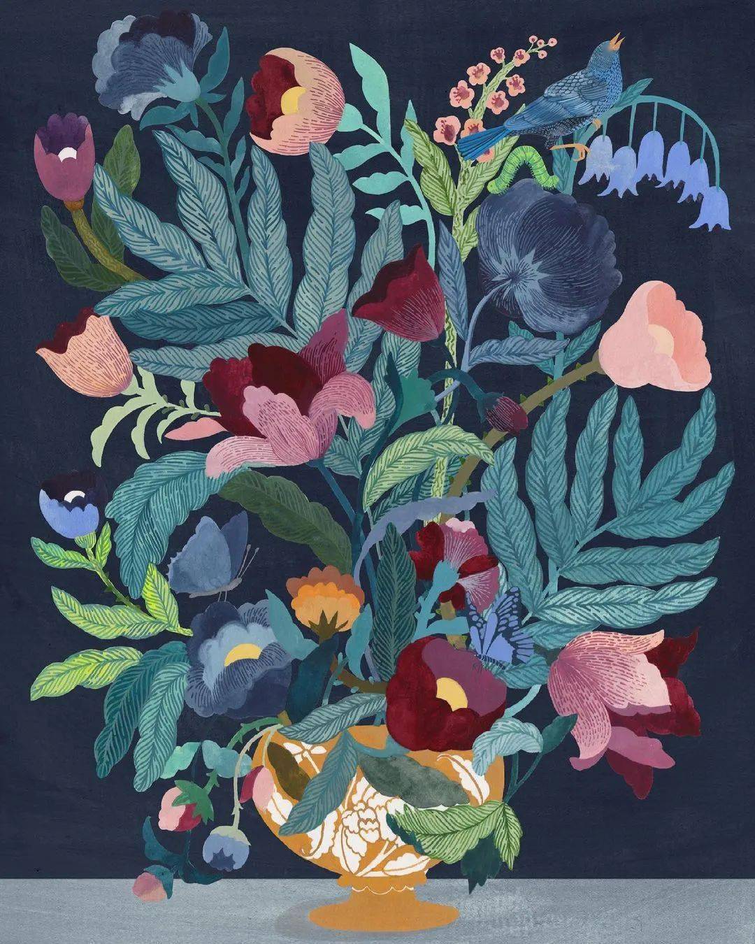 哇塞原来水彩平涂也这么美超强的装饰效果张张动人心魄我反手就是一个