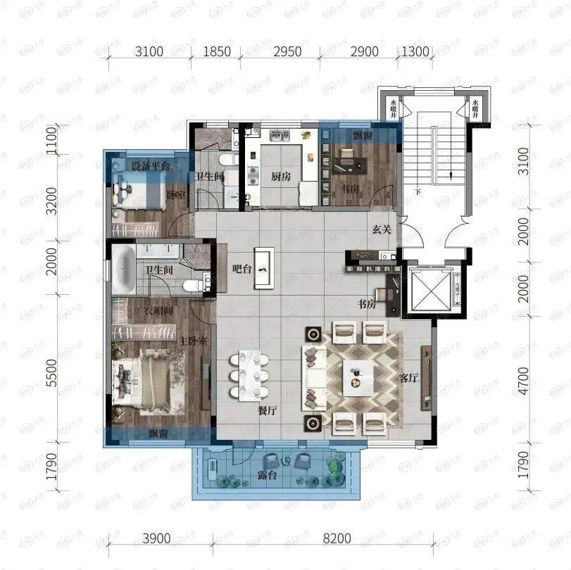 好住|全明户型 8.2米客厅开间 改善置业者速看_设计_面积_建面