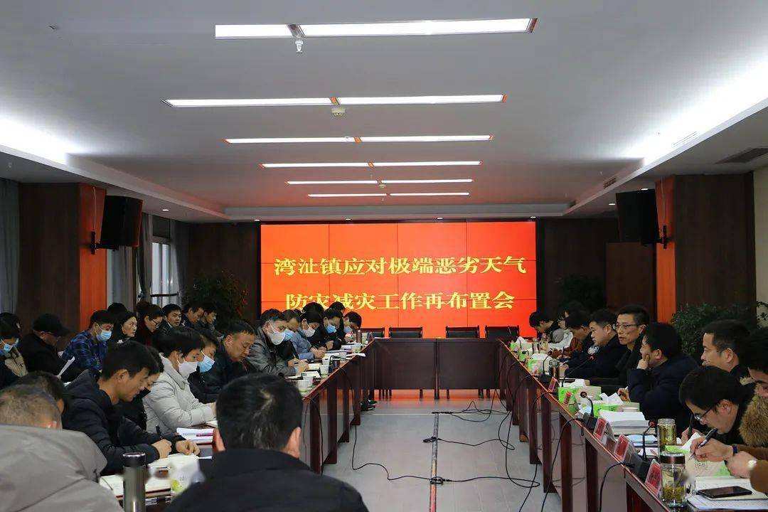 湾沚镇党委书记朱应华,镇长吴刚,部分班子成员,各村(社区)书记,各部门