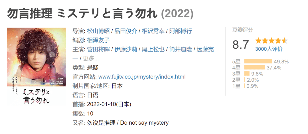 事情|豆瓣8.7，好久没看到这么温暖的推理剧了！