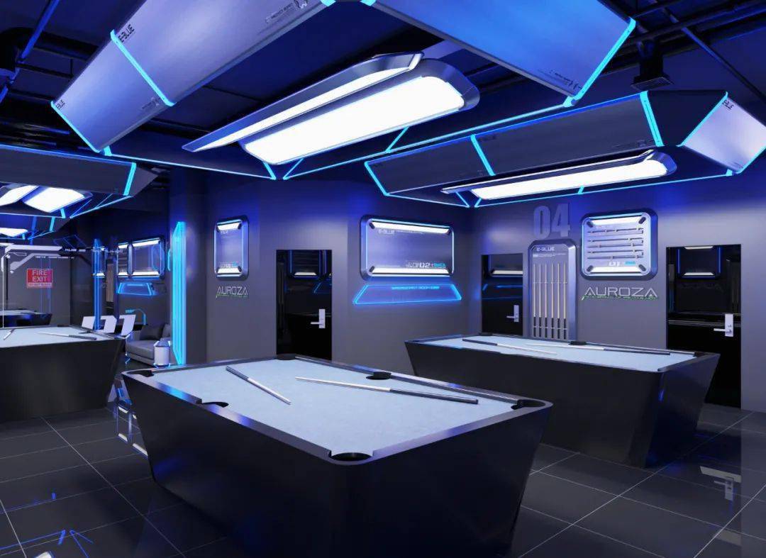 宜博电竞馆陆河岁宝店试业啦集五黑房对战区桌球棋牌等