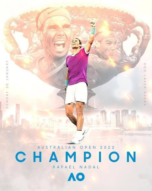 纳达尔|历史第一！纳达尔连追三盘澳网夺冠，21个大满贯冠军+双圈全满贯