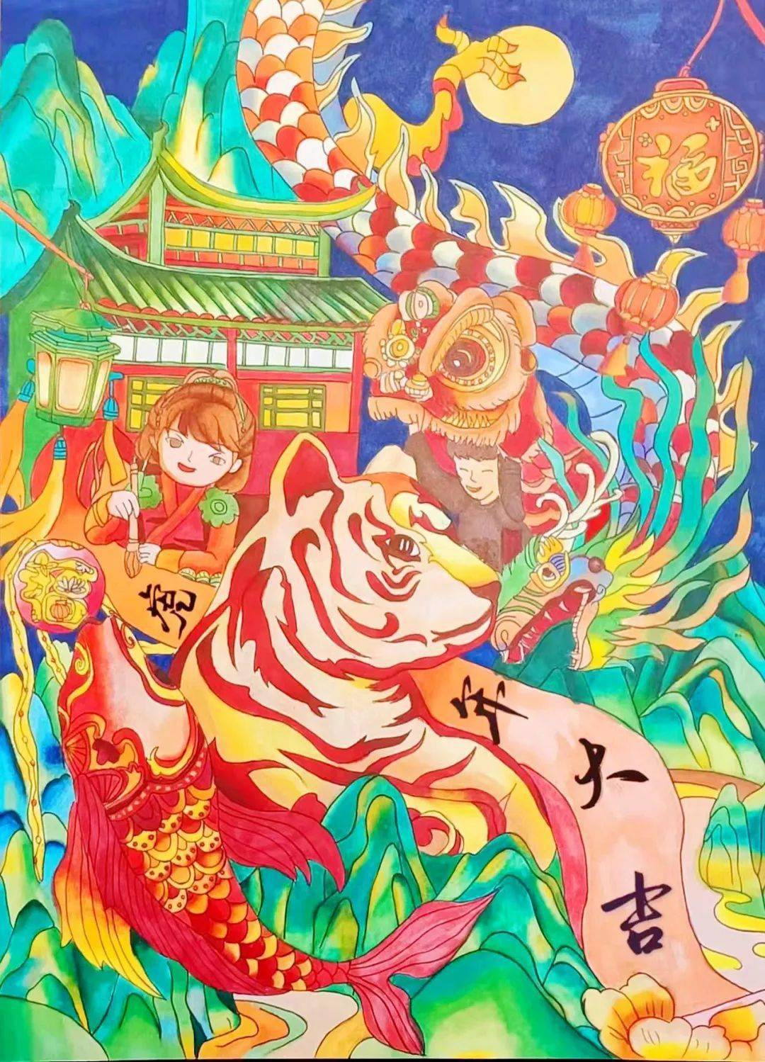网络中国节春节丨太美了吧快来看我的作品入围了乐享假期美润新春二十