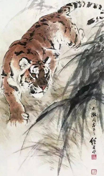 威震山河国画大师刘继卣笔下的虎
