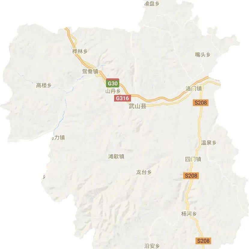 武山县地图全图高清版图片