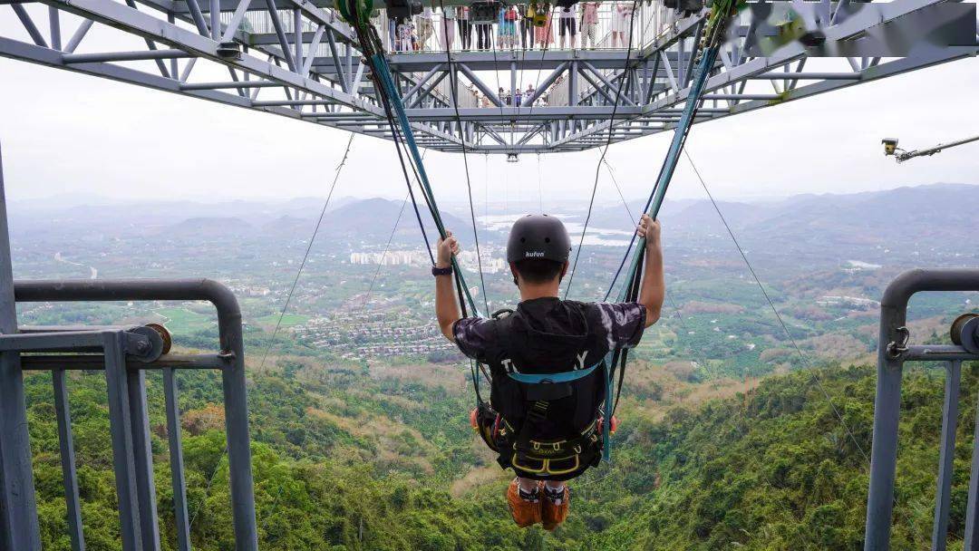 新业态新产品亮点纷呈,游客在呀诺达景区"花式"过大年_雨林_高空_秋千
