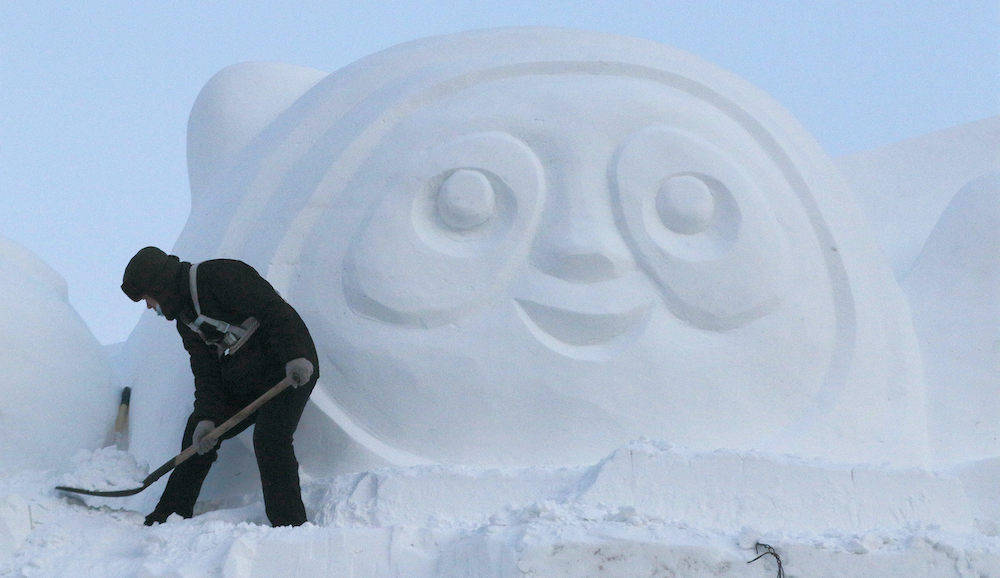 太阳岛|东北冰雪故事 ① 我在太阳岛上做雪雕