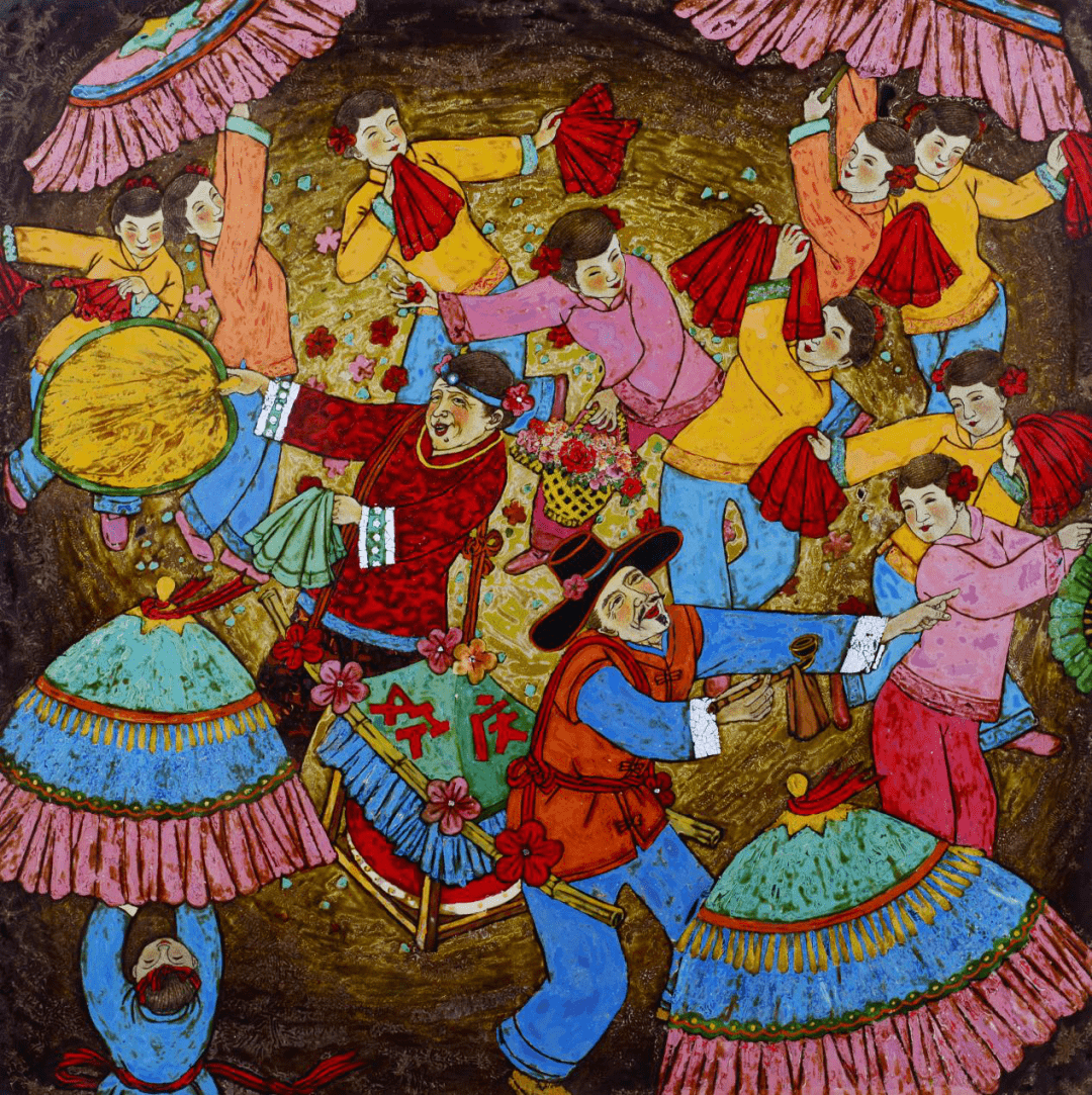 潘志坚《翔安春色》(局部)@陈珠庭《吉祥》@李小蝶《童趣》@王瑞丽