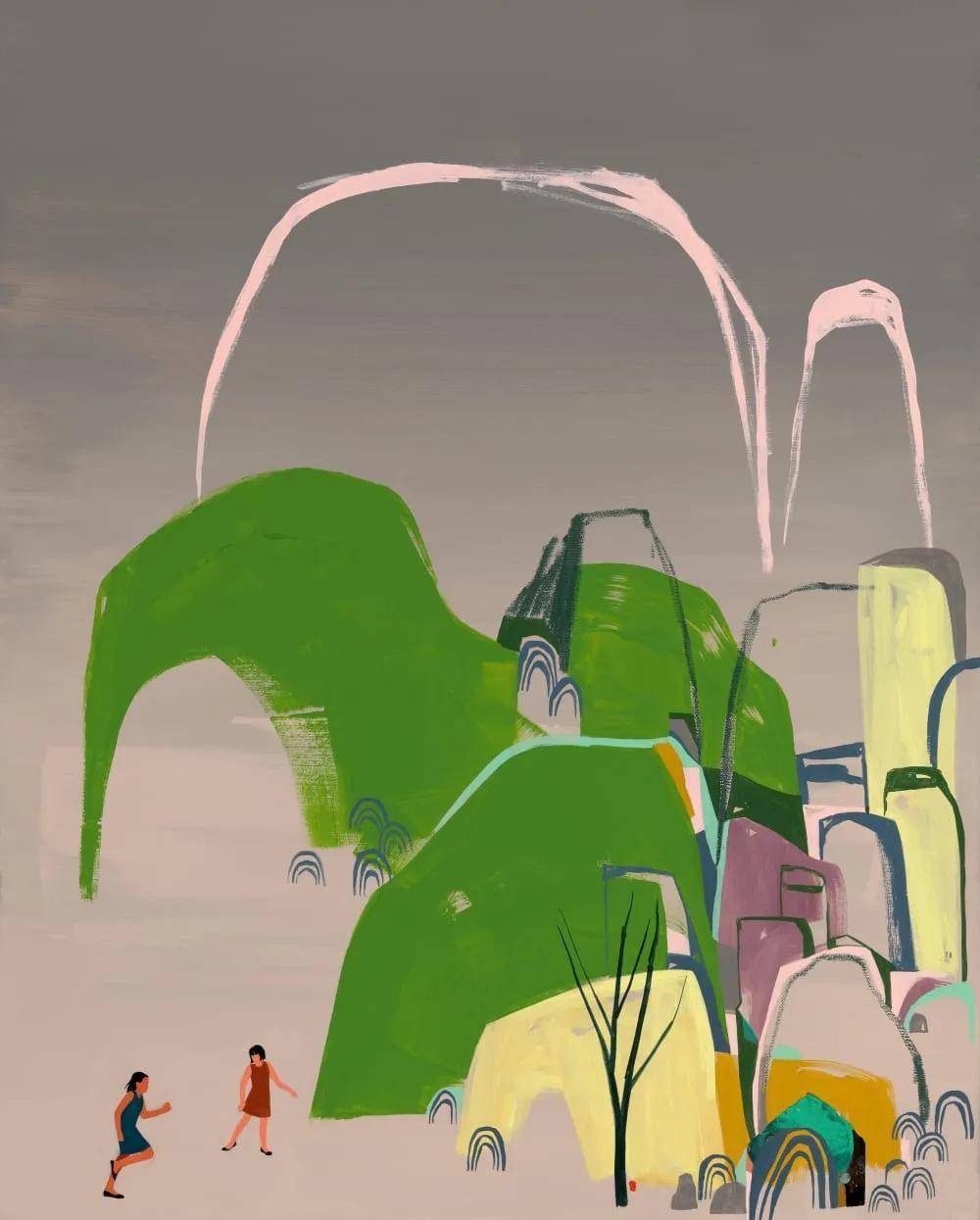 seonnahong用色块勾勒诗意风景