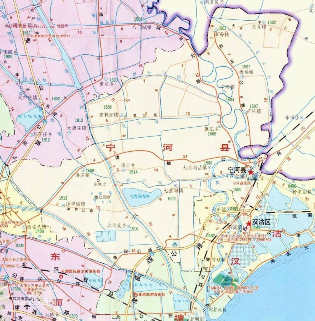 天津宁河区芦台镇地图图片