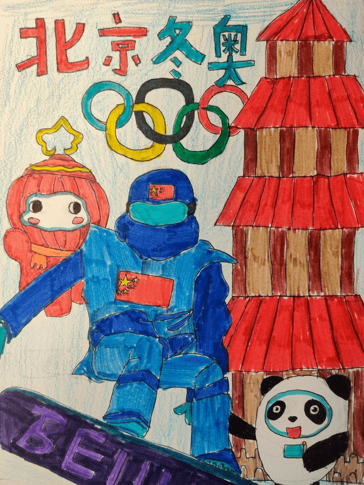 冬奥会美术比赛图片