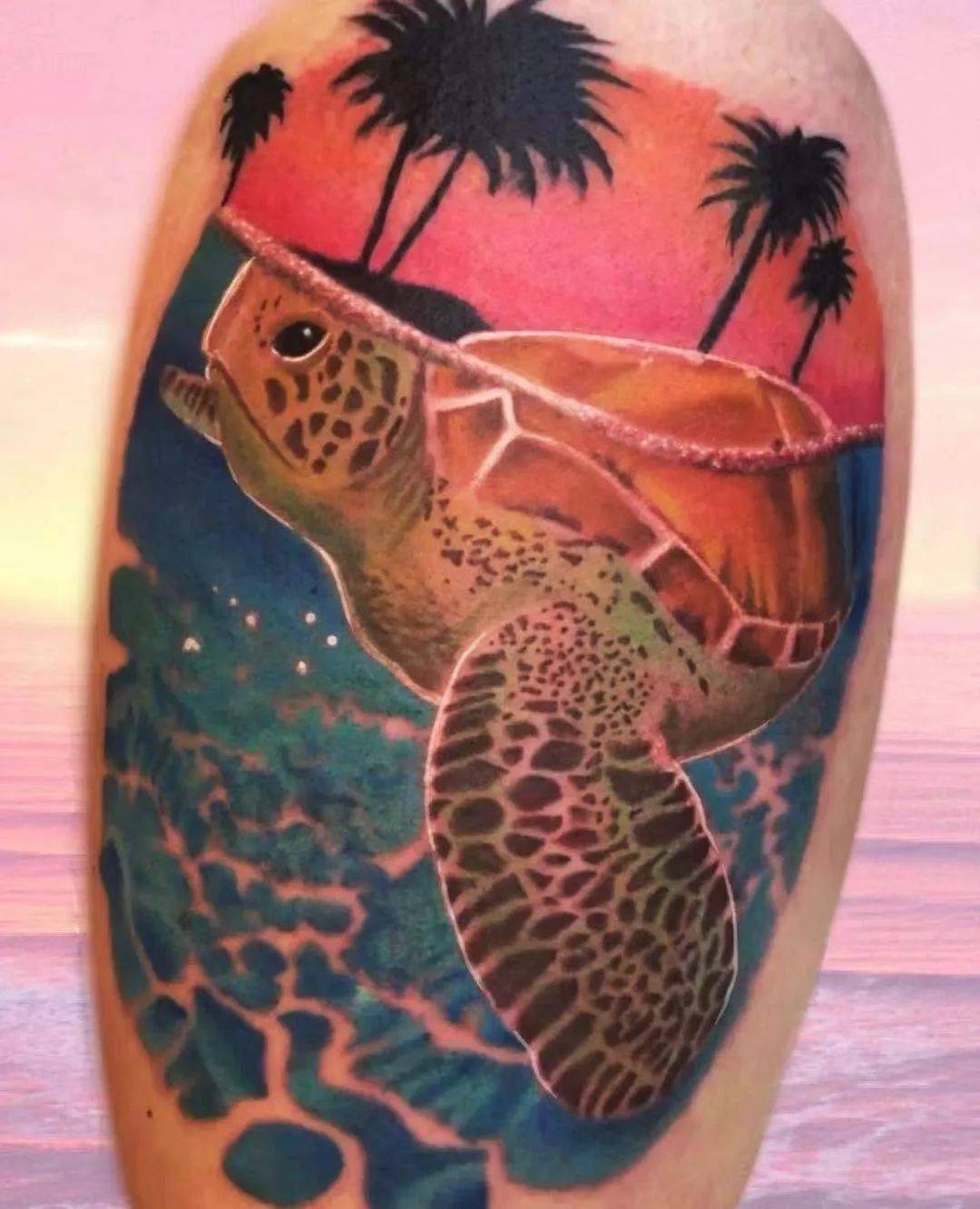 浩瀚的海洋纹身