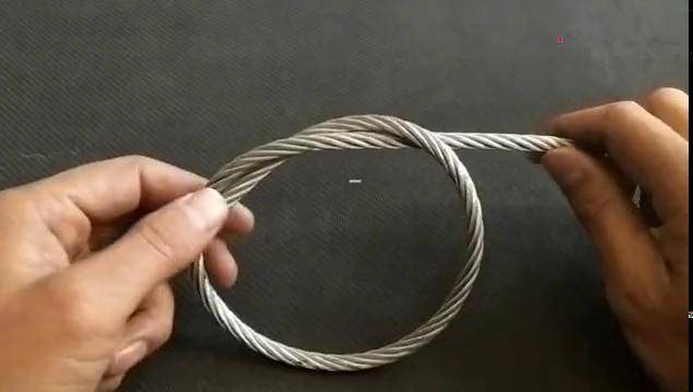 diy钢丝绳的一种临时快速牢固打法方法