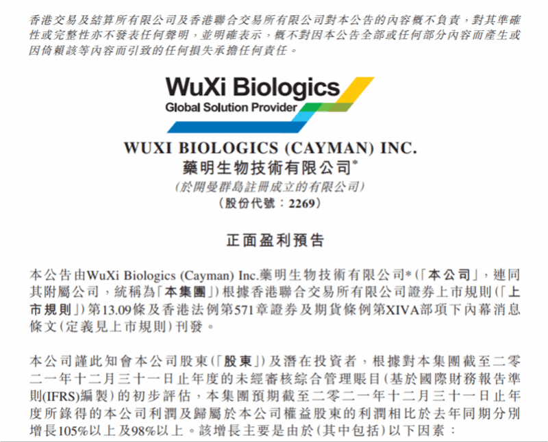 药明生物闪崩后复牌获多机构力挺买入高开低走仍收跌