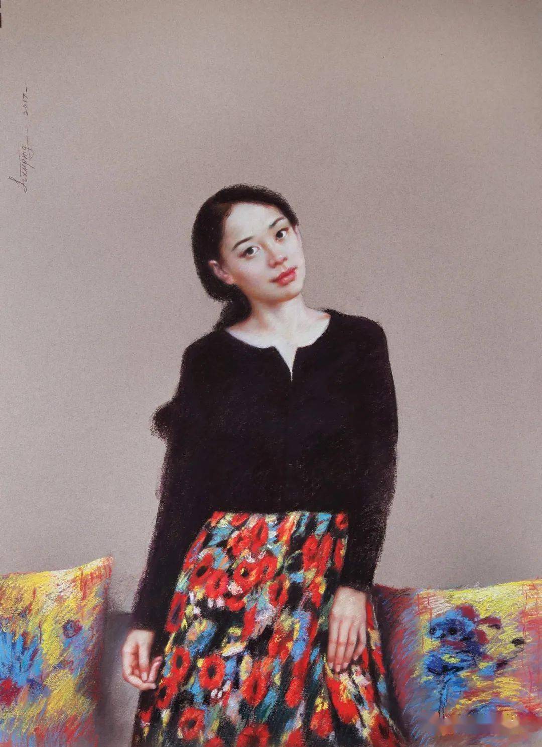 首届油粉画展获奖画家专题唯美极致李旭萍作品欣赏粉画