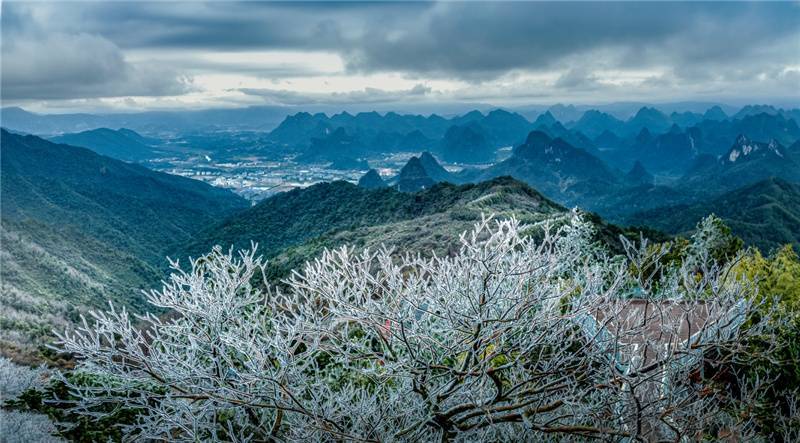 吴勇|桂林尧山银装素裹 喜迎新春第一场雾凇美景